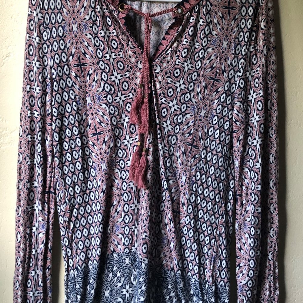 Vintage America Blues Tunic Top